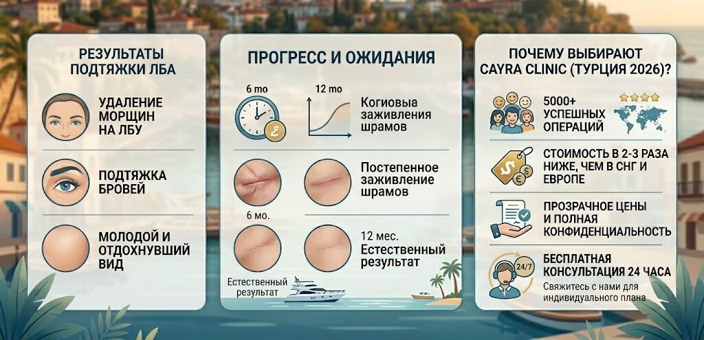 Подтяжка лба в Турции