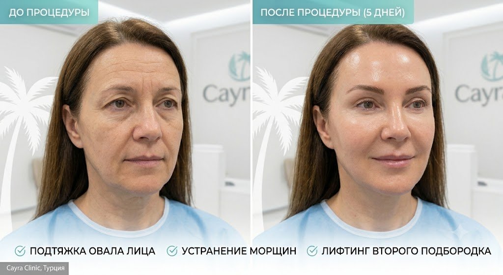 нитевой лифтинг лица Турция
