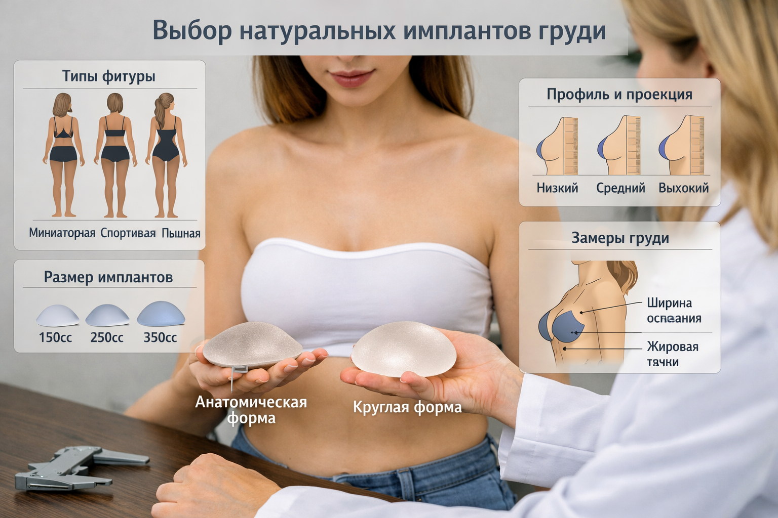 размер имплантов для естественного результата