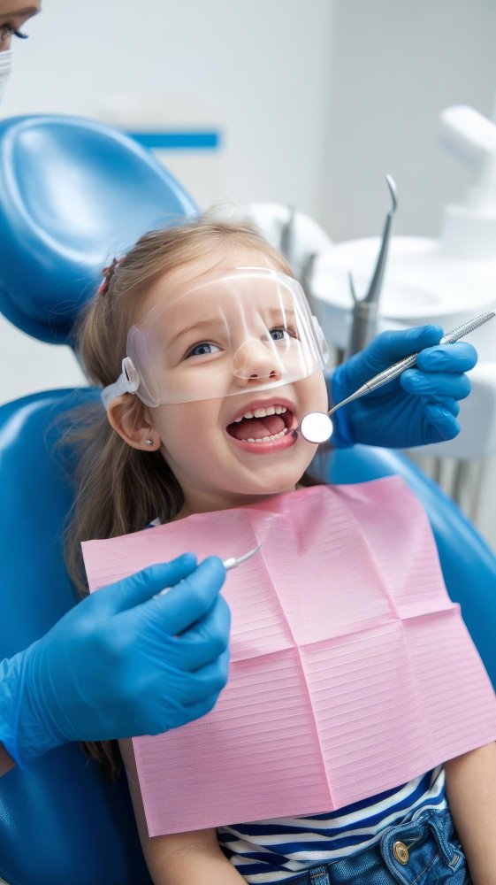Детский стоматолог клиники Cayra Clinic на приёме в Анталье