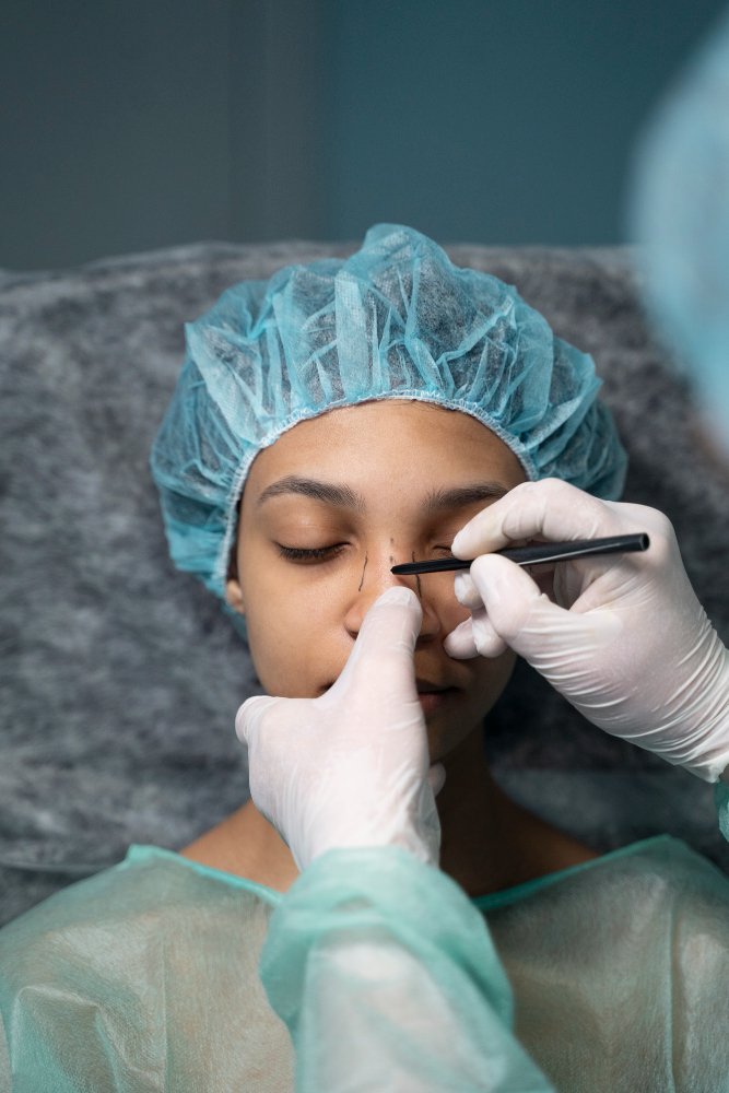 Хирург клиники Cayra Clinic консультирует по ринопластике
