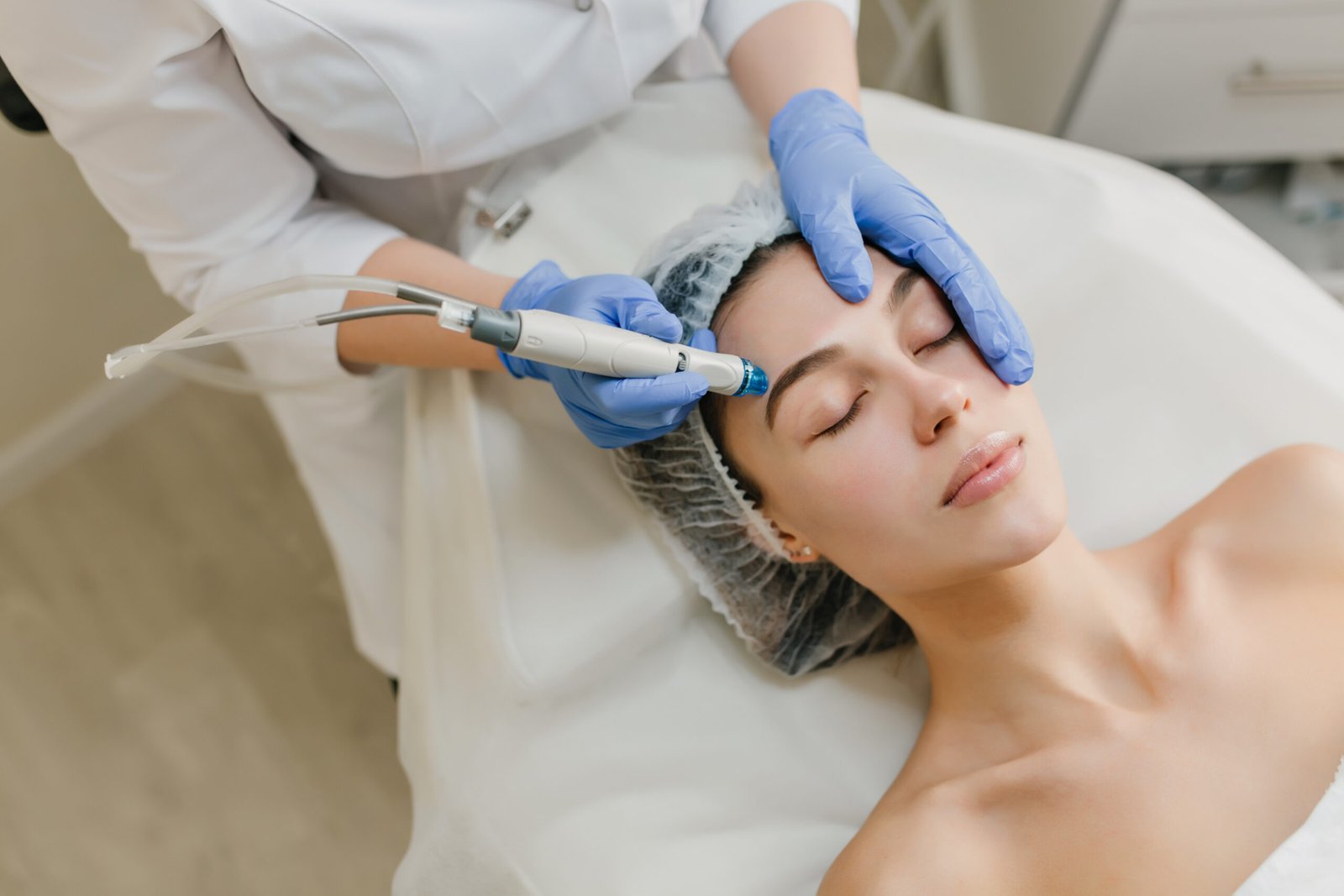 Результат мезотерапии лица и омоложения кожи до и после в Cayra Clinic Анталья