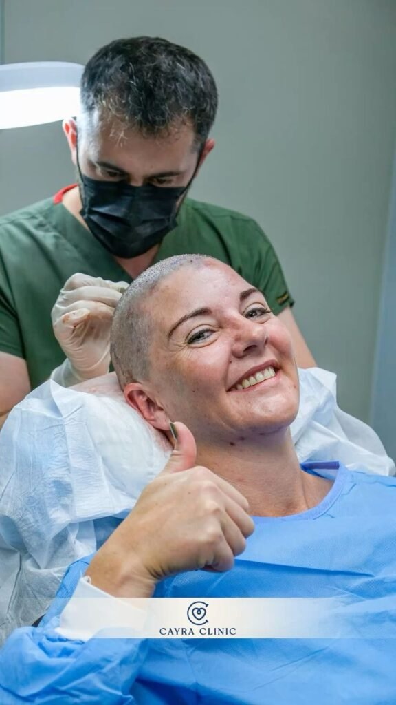 Степени женского выпадения волос по шкале Людвига перед пересадкой в Cayra Clinic